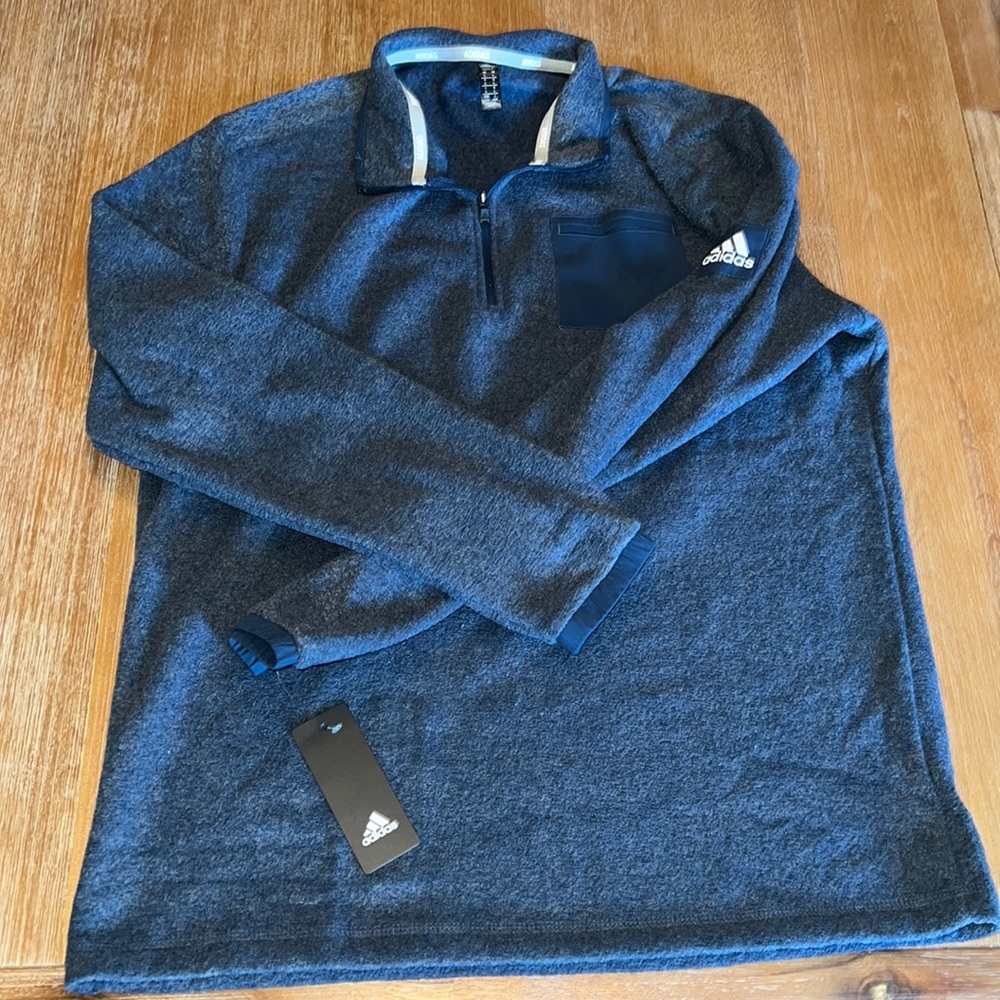 Adidas golf 1/4 zip. Size L. NWT.